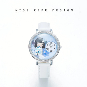 2018 New Arrival Snow Girl Japan Handmade Craft Clay Watch Gift Lady Watches Children Women 638