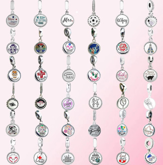 2019 100% sterling silver classic Nurse Flamingo football skull DIY women charm Enamel Dangle Free Shipping Wholesale