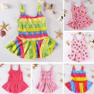 2019 Baby Kids Girl 1 Piece Swimsuit Summer Child Swimwear For Water Sports Bikini Swim Dress Beach Bathing Costume