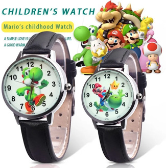 2019 Cute 3D Cartoon Lovely Kids Girls Boys Children Students Super Mario Quartz Wrist Watch Very Popular watches