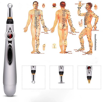 2019 Electronic Acupuncture Pen Electric Meridians Laser Therapy Heal Massage Pen Meridian Energy Pen Relief Pain Tools