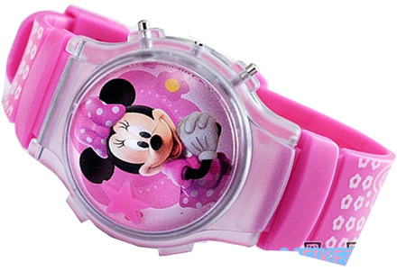2019 Fashion Boys Girls Silicone Digital Watch For Kids Mickey Minnie Cartoon Children Christmas Gift Student Clock Watch
