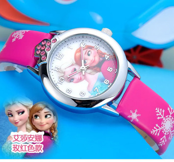 2019 Fashion Relogio feminino New relojes Cartoon Children Watch Princess Watches Kids Cute rubber Leather quartz Watch Girl