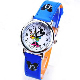 2019 Fashions Mouse Mickey Brand Children Cartoon Wrist Watch Pu Leather Sports Watches Ladies Rhinestone Dress Clocks Relogios