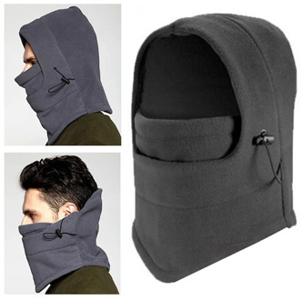 2019 Fleece Balaclava Hat Hooded Neck Warmer Winter Sports Face Mask For Men Ski Bike Motorcycle Helmet Masked Cap