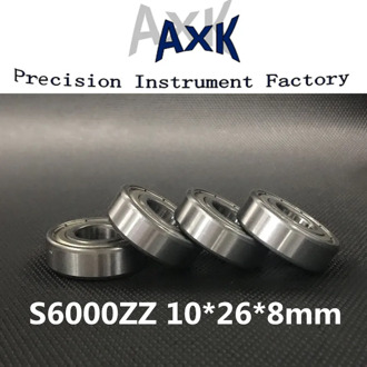 2019 Free Shipping S6000zz Abec-3 (10pcs) Stainless Steel Ball Bearing 10x26x8mm 6000zz/ss S6000z Rodamientos Roulement A Bille
