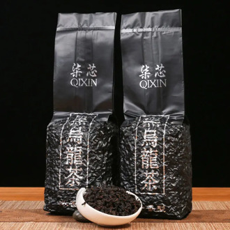 2019 Fujian Hei Wu Long Cha Black Oolong Tea Charcoal Roasted Aromatic High Mountain Tea for Health Care and Anti-fatigue