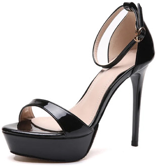 2019 HOT Women Shoes Pumps PU Open Toed 12CM Thin Heels Waterproof platform Dress High Heels Boat Shoes Wedding Shoes