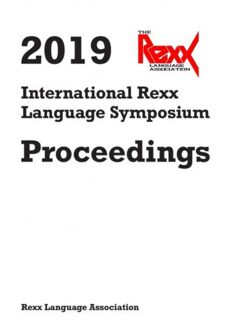 2019 International Rexx Language Symposium Proceedings - Rexx Language Association