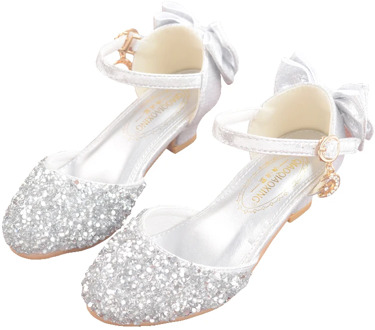 2019 New Princess Girls Shoes Sandals For Kids Glitter bowtie low Heel Children Shoes Girls Party Enfant meisjes schoenen