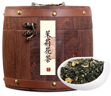 2019 New Tea Jasmine Tea Strong Flavor Old Beijing Tea Wooden Barreled Green Tea Jasmine Snowflake Snail 500G