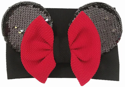 2019 spring and summer children's elastic cloth hair band baby baby hair band headdress big bow wide hair band