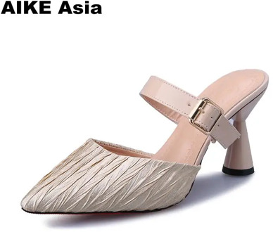 2019 Spring Summer Brand Women Pumps Sexy High Heels Pointed Toe Black Red Office Dress Party Woman Pumps Spike Heels