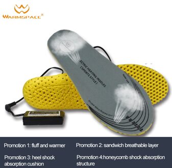 2019New Oplaadbare Verwarmde Inlegzolen 3.7V 3600Mah Voeten Warming Inlegzolen Thermische Elektrische Voet Warmer Verwarmde Inlegzolen Outdoor Sport