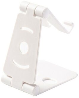 2019New Telefoon Houder Stand Voor Iphone Xs Xr 8X7 6 Opvouwbare Mobiele Telefoon Stand Voor Samsung Galaxy S10 s9 S8 Tablet Stand Desk wit