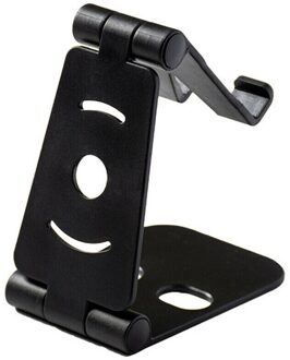 2019New Telefoon Houder Stand Voor Iphone Xs Xr 8X7 6 Opvouwbare Mobiele Telefoon Stand Voor Samsung Galaxy S10 s9 S8 Tablet Stand Desk zwart