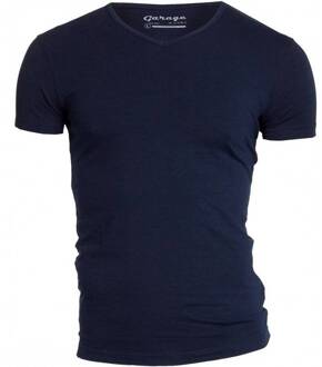 202 - T-shirt 1-pack Body Fit V-hals Navy - XL