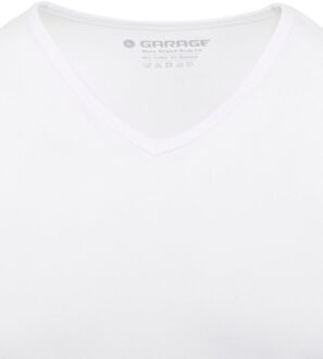 202 - T-shirt 1-pack Body Fit V-Hals Wit - S