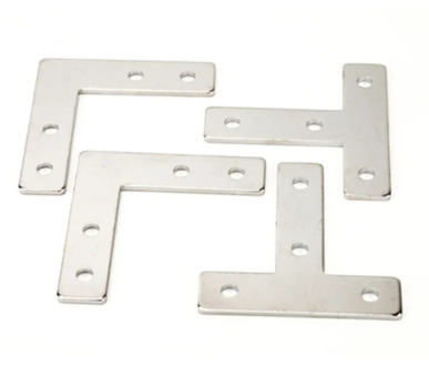 2020/3030/4040 T/L Shape Corner Connector Connecting Plate Joint Bracket for 2020/3030/4040 Aluminum Profile Durable