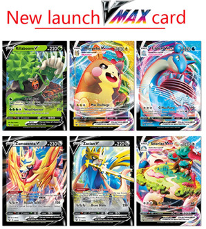 2020 324pcs Pokemon Action Figures Trading Card Game Set Booster Box Sword Shield Vmax New English Edition Tomy Children Toy