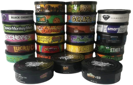 2020 35g Herbs Tobacco Metal Tin Can Top Cali With Easy Open 3 5g Stickers Hot Sale