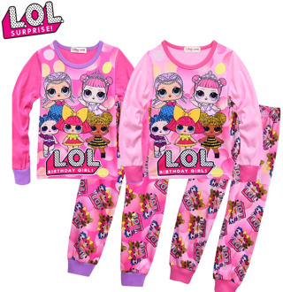 2020 Autumn and Winter New LOL Surprise Dolls Girls Pajamas Set Cotton Sleepwear Children Clothes Christmas Pajamas Gifts