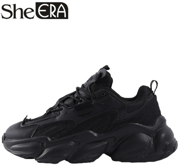 2020 Autumn New Women's Casual Shoes Korean Version Thick-soled Sneakers Ins Hot Selling Couple Shoes for Men Black White