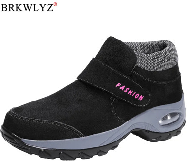 2020 Autumn Winter New Women Shoes Warm Velvet Women's Non-Slip Outdoor Casual Shoes Thick Bottom Mother Shoes Cotton Shoes W93