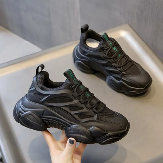 2020 Autumn Women Platform Sneakers Brand Fashion 5cm Height Increasing Chunky Woman Tenis Plush Casual Shoes Female Keep Warm