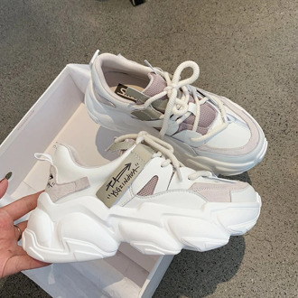 2020 Autumn Women Platform Sneakers Designers Brand Fashion Vulcanize Shoes Woman Mesh Casual Shoes Chunky Trainers Ladies