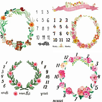 2020 Baby Milestone Blanket Newborn Photography Photo Props number Garland Toddler Memorial Day Monthly Background Cloth