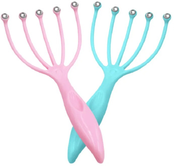 2020 best selling head massager manual ball and plastic scalp massager to relieve pressure and itch massager for head