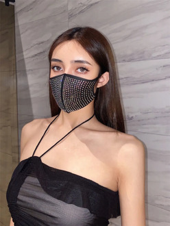 2020 Bohemia New Design Bling Rhinestone Long Tassel Mask Face Mask Jewelry For Women Luxury Crystal Decoration Face Jewelry