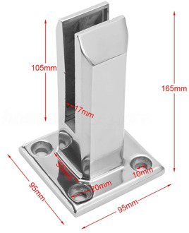 2020 Brand New 1* Floor Standing Stairs Balcony Pool Glass Spigot Post Balustrade Railing Clamp Clips