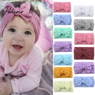2020 Brand New Newborn Toddler Baby Girls Head Wrap Rabbit Big Bow Knot Turban Headband Hair Accessories Baby Gifts for 0-2Y