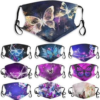 2020 Butterfly Print Face Mask Mask Club Party Mask Festival Carnival Wild Butterfly Print Face Jewelry