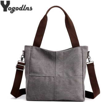 2020 Canvas Totes Bags Women High Quality Crossbody Bag Large Shoulder Handbags Ladies Casual Multi-pocket Travel Shopping Bags