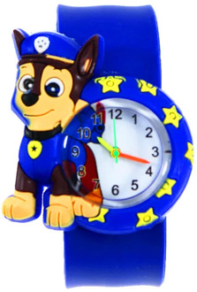 2020 Cartoon Dog Team Tiger Cat Turtle Children's Watch Flap Strap Sports Quartz Kids Watch for Boys Girls Student Prize Clock