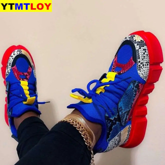 2020 Casual Shoes Woman Fashion Mixed Colors Platform Sneakers Trainers Women Flat Shoes Zapatos De Mujer Womens Sneaker Basket