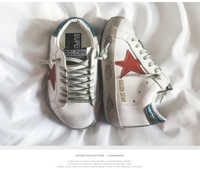 2020 | Chic | Korean version of Hong Kong style old sneakers flat sole star casual basic small white shoes