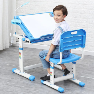 2020 Children Desk and Chair Set Multifunctional Ergonomic Student Adjustable Study Table Kids Writing Desk Combination Desktop
