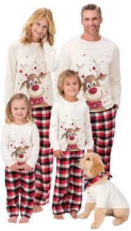 2020 Christmas Family Matching Pajamas Set Cute Deer Adult Kid Family Matching Outfits Clothes Xmas Family Sleepwear