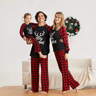 2020 Christmas Family Matching Pajamas Set Xmas Adult Kids Pyjamas Nightwear Baby Romper Merry Christmas Family Matching Outfits