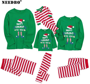 2020 Christmas Family Pajamas Set Adult Kid Baby Strip Navidad Familia Matching Clothes Family Matchint Outfit Pyjamas Sets