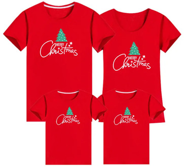 2020 Christmas Fashion Family Look Family Matching Outfits T-shirt Matching Family Clothes Deer Mother Father Baby Short Sleeve