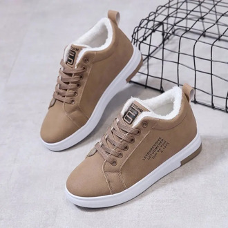 2020 Cotton Shoes New Women's Shoes Winter Plus Velvet Cotton Shoes Womens Thick-Soled Warm Women Chunky Sneakers