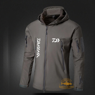 2020 DAIWA Men's Waterproof Fishing Jacket Outdoor Mountaineering Warm Breathable Wear-resistant Windproof Camouflage Jacket