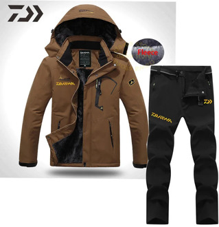 2020 Daiwa Suit for Fishing Clothing Men Clothes for Winter Jacket Waterproof Hooded Thermal Fishing Wear Windproof Fishing Shir