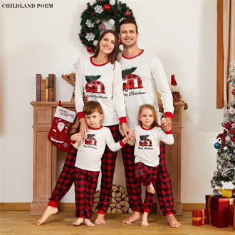 2020 Family Christmas Pajamas Family Matching Outfits Pajamas Sets Women Men Baby Kids Family Matching Clothes Sleepwear Clothes