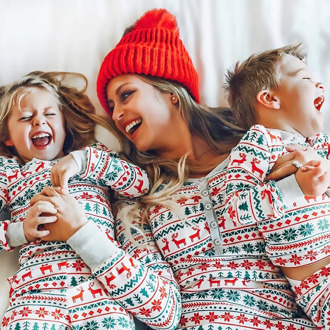 2020 Family Christmas Pajamas Matching Moose Clothes Set New Year Mom and Daughter Father Mother Son Outfit Kid Baby Nightwear